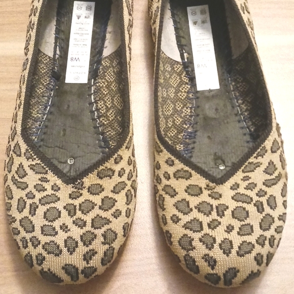 Rothy's "Retired Cheetah" Round Toe Ballet Flats in Size W8 - Picture 3 of 10